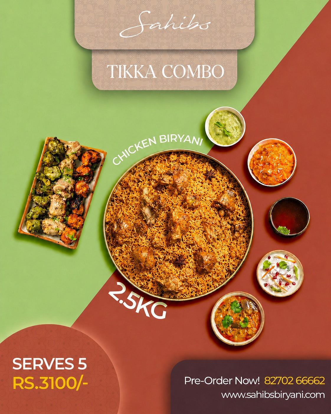 Tikka - Chicken Biryani Combo
