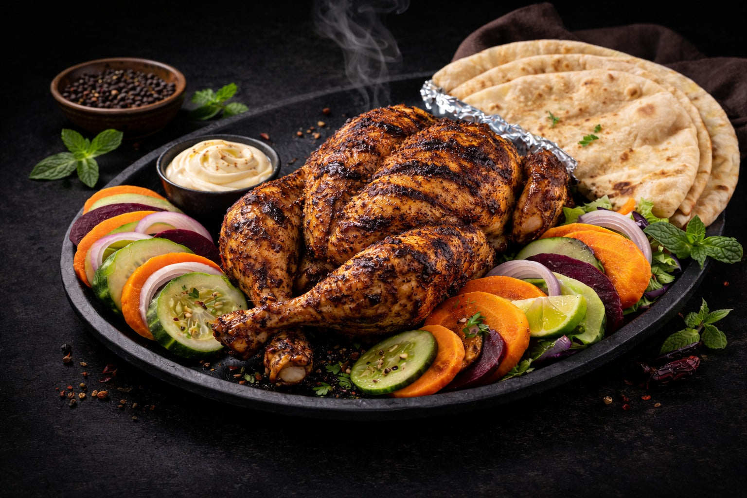 Grilled Chicken & Accompaniments