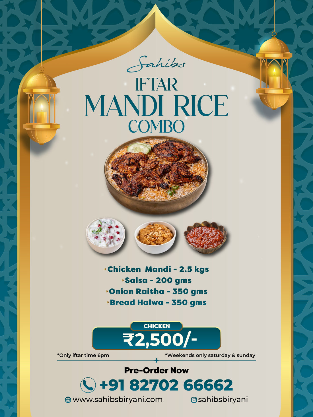 Iftar Mandi Rice Combo – Sahibs Biryani