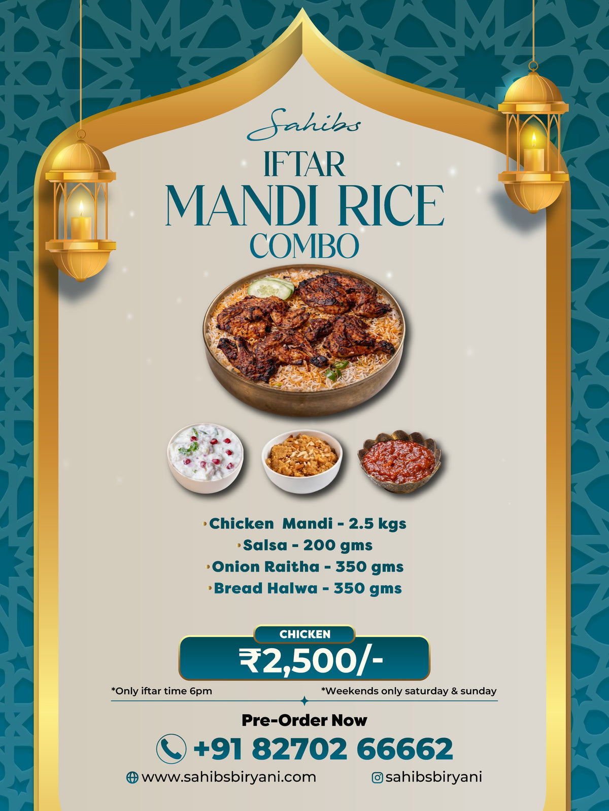 Iftar Mandi Rice Combo – Sahibs Biryani